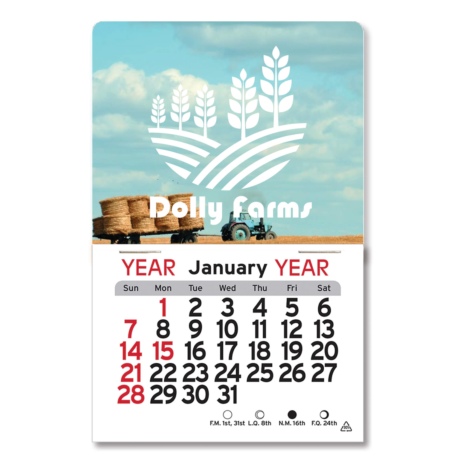 1016            - Adhesive Peel-N-Stick® Calendar - Billboard                           